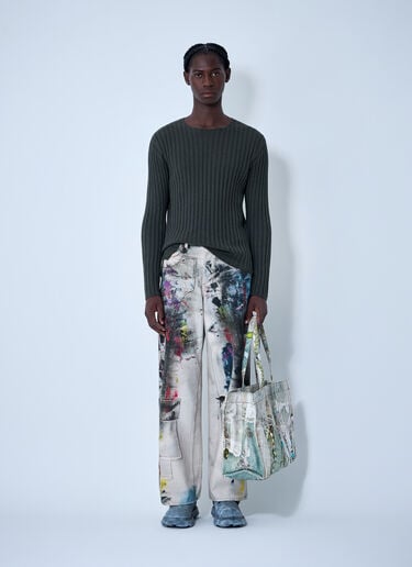 Acne Studios Cotton Rib Sweater Green acn0162012