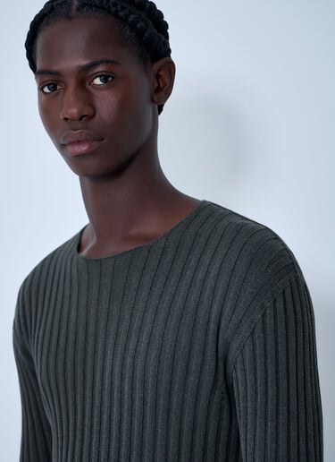 Acne Studios Cotton Rib Sweater Green acn0162012