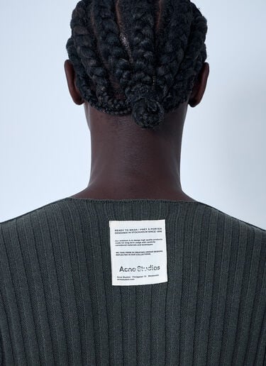 Acne Studios Cotton Rib Sweater Green acn0162012