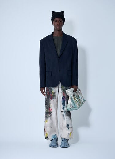 Acne Studios Single-Breasted Blazer Navy acn0162017