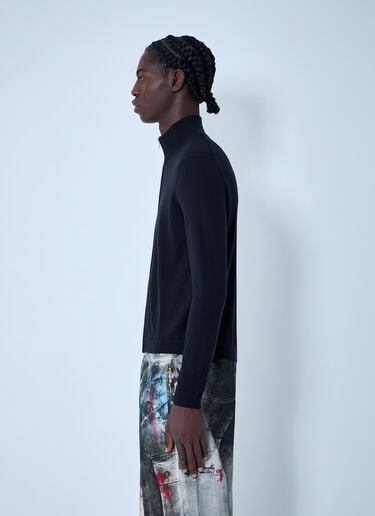 Acne Studios Zip-Up Cardigan Black acn0162021