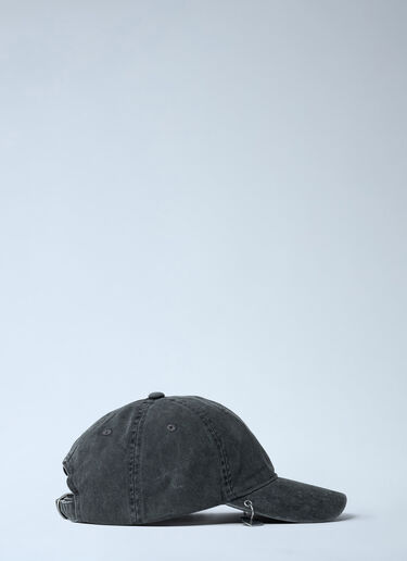 Logo Motif Baseball Cap Acne Studios Logo Motif Baseball Cap Black acn0162043