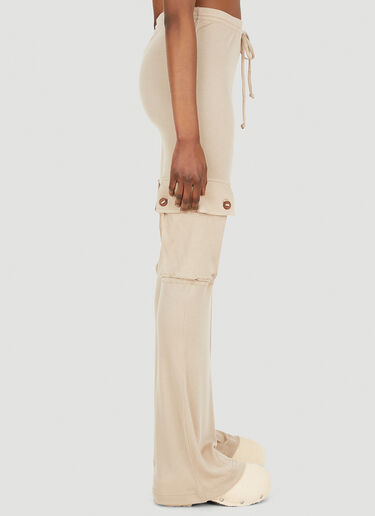 Acne Studios Flared Track Pants Beige acn0248046
