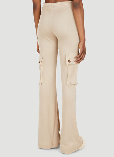 Acne Studios Flared Track Pants Beige acn0248046