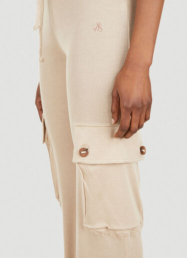 Acne Studios Flared Track Pants Beige acn0248046