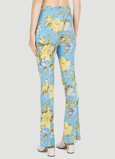 Floral Print Flared Pants Acne Studios Floral Print Flared Pants Blue acn0250072