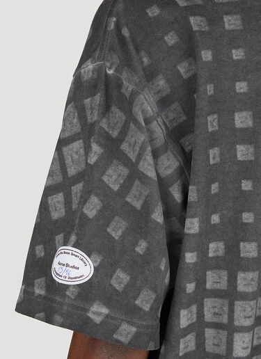 페이스 로고 티셔츠 Acne Studios 페이스 로고 티셔츠 블랙 acn0251044