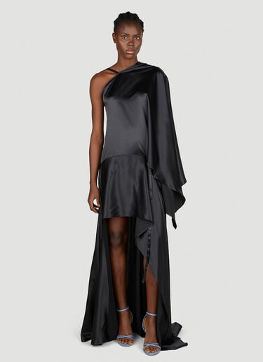 不对称连衣裙 Acne Studios 不对称连衣裙 黑色 acn0252011