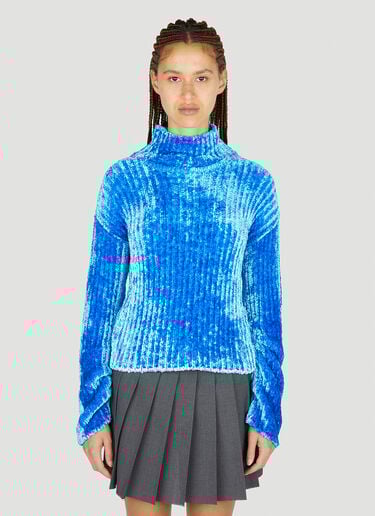 Acne Studios Chenille Sweater Blue acn0252022