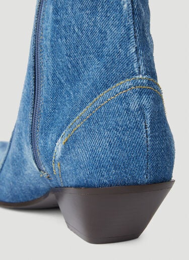 Denim Pointed Toe Boots Acne Studios Denim Pointed Toe Boots Blue acn0252033