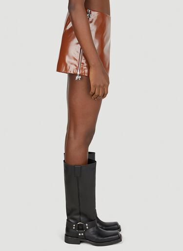 Vinyl Mini Skirt Acne Studios Vinyl Mini Skirt Brown acn0252041