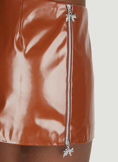 Vinyl Mini Skirt Acne Studios Vinyl Mini Skirt Brown acn0252041