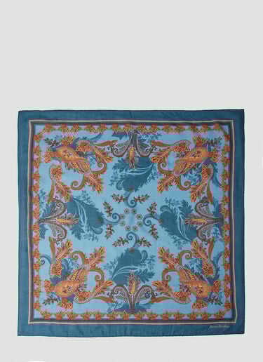 Acne Studios Paisley Scarf Blue acn0252076