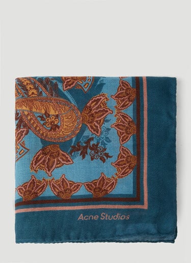 Acne Studios Paisley Scarf Blue acn0252076