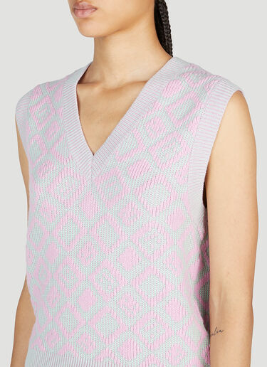Diamond Jacquard Sleeveless Sweater Acne Studios Diamond Jacquard Sleeveless Sweater Lilac acn0253010