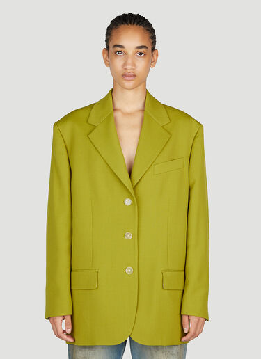 宽大单排扣西装外套 Acne Studios 宽大单排扣西装外套 绿色 acn0253037
