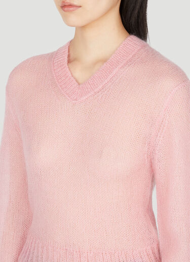 马海毛针织毛衣 Acne Studios 马海毛针织毛衣 粉色 acn0254012