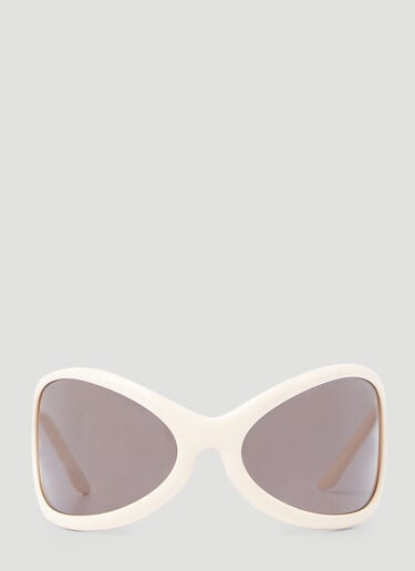 Acne Studios Oversized Oval Sunglasses White acn0254039