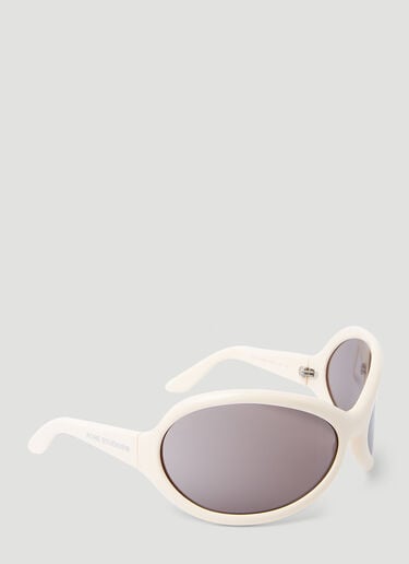 Acne Studios Oversized Oval Sunglasses White acn0254039