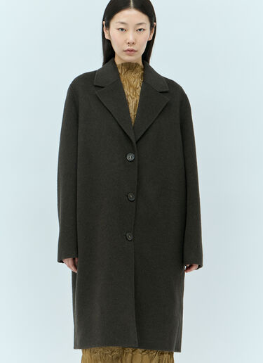 Acne Studios 싱글 브레스트 울 코트 그레이 acn0255008