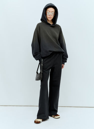 Acne Studios 徽标印花连帽运动衫 黑色 acn0255014