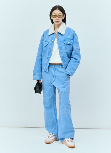 パッチ キャンバスパンツ Acne Studios パッチ キャンバスパンツ ブルー acn0255043
