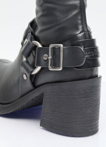Pull-On Buckle Boots Acne Studios Pull-On Buckle Boots Black acn0256023