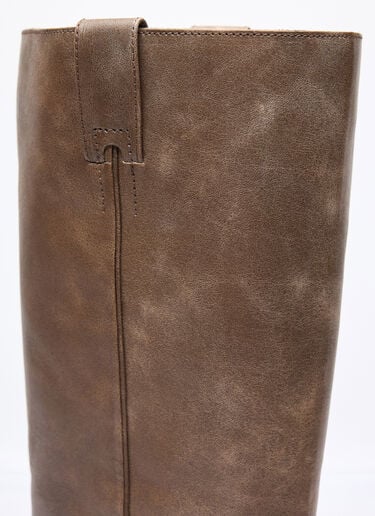 Leather Buckle Boots Acne Studios Leather Buckle Boots Brown acn0257009