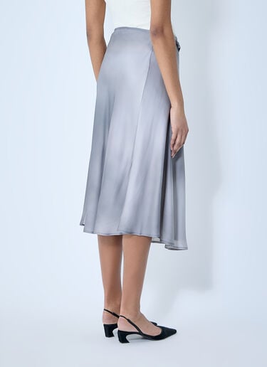 Satin Wrap Skirt Acne Studios Satin Wrap Skirt Grey acn0259009