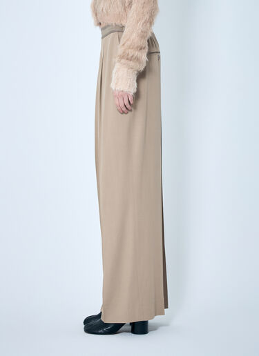 Acne Studios Logo Tape Twill Pants Beige acn0259010