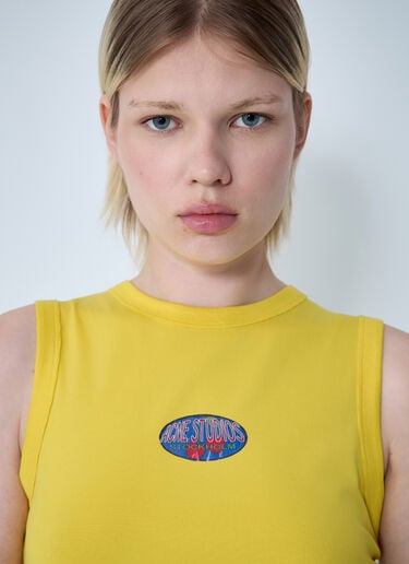 Logo Motif Tank Top Acne Studios Logo Motif Tank Top Yellow acn0261003