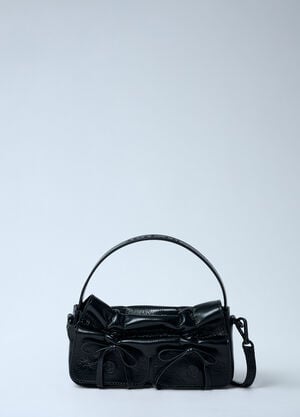 Acne Studios Mircro Multipocket Grained Leather Shoulder Bag Black acn0262001