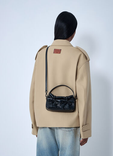 Acne Studios Mircro Multipocket Grained Leather Shoulder Bag Black acn0262001
