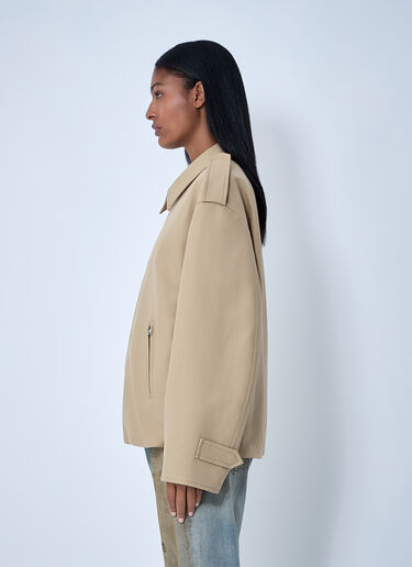 Acne Studios Cotton Satin Jacket Beige acn0262013