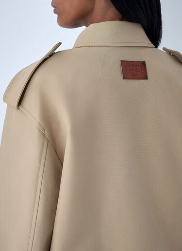 Acne Studios Cotton Satin Jacket Beige acn0262013