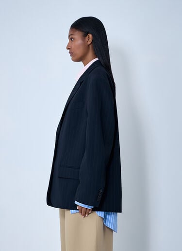 Layered Single-Breasted Blazer Acne Studios Layered Single-Breasted Blazer Navy acn0262027