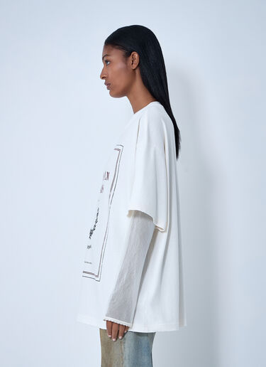 Acne Studios Layered Print T-Shirt White acn0262030