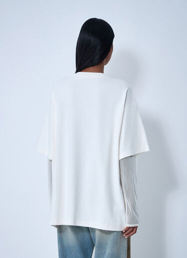 Acne Studios Layered Print T-Shirt White acn0262030