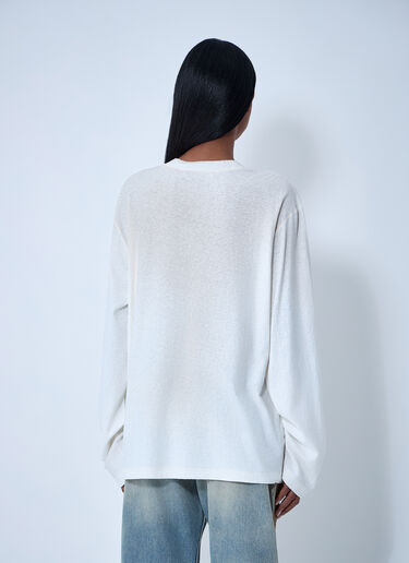 Acne Studios Logo Motif T-Shirt White acn0262032