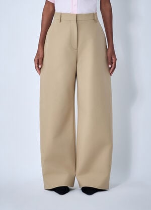 Acne Studios Tailored Satin Pants Beige acn0262033