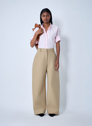 Acne Studios Tailored Satin Pants Beige acn0262033