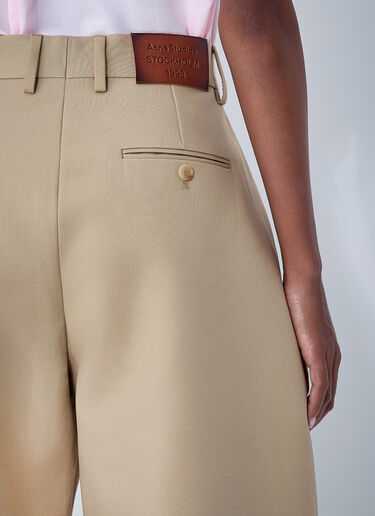 Acne Studios Tailored Satin Pants Beige acn0262033