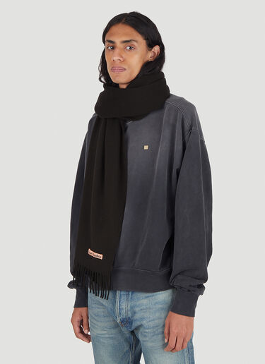 Fringe Wool Scarf Acne Studios Fringe Wool Scarf Black acn0346017