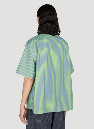 Acne Studios 스트라이프 셔츠 그린 acn0351010