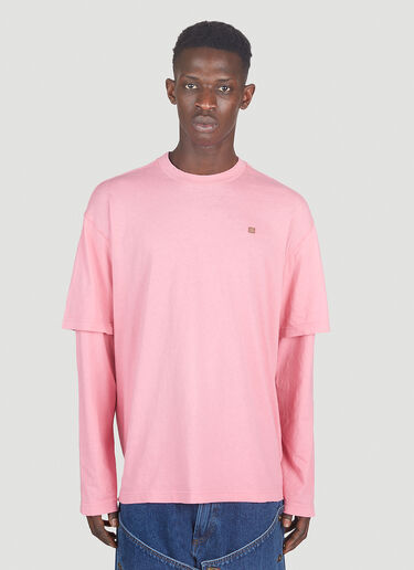 Acne Studios 方脸贴饰 T 恤 粉色 acn0351015