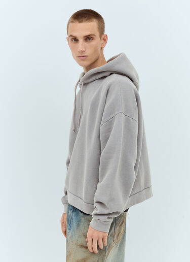 Acne Studios 로고 패치 후드티셔츠  그레이 acn0357001