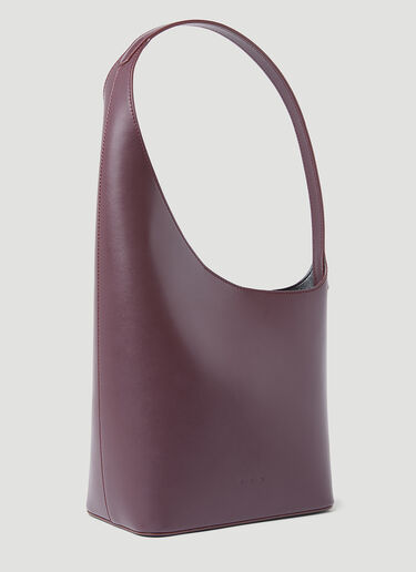 Aesther Ekme New Demi Lune Shoulder Bag Burgundy aes0253002