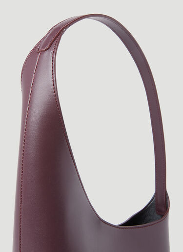 Aesther Ekme New Demi Lune Shoulder Bag Burgundy aes0253002
