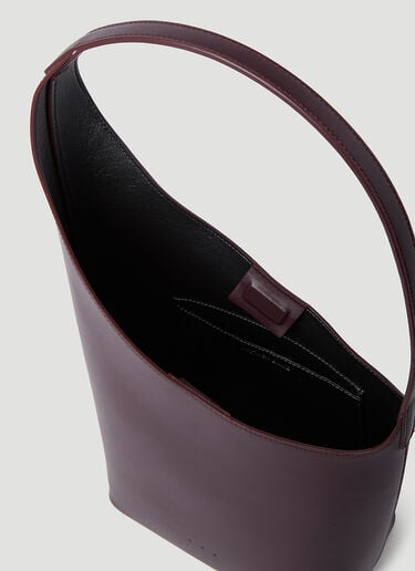 Aesther Ekme New Demi Lune Shoulder Bag Burgundy aes0253002