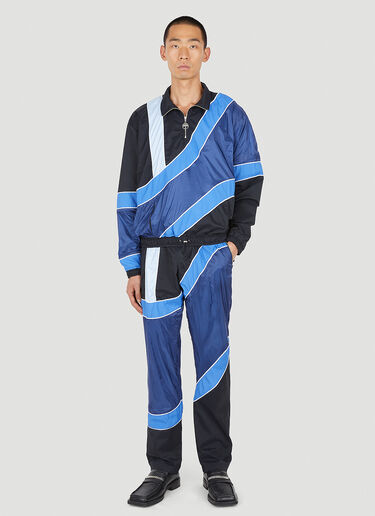 Kike Track Sweatshirt Ahluwalia Studio Kike Track Sweatshirt Blue ahl0150006